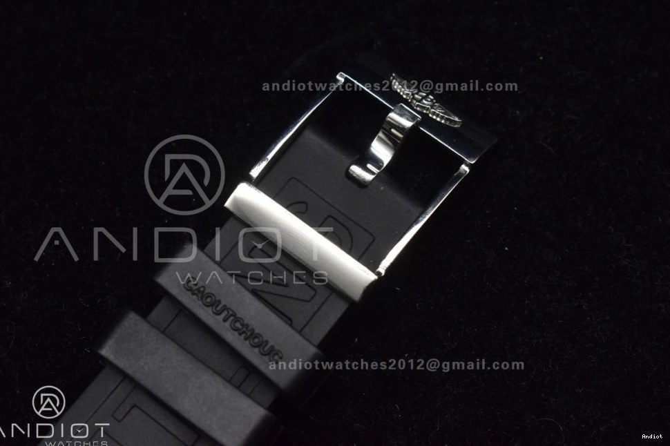 1:1 Automatic Best Edition Rubber Dial On Strap TF A2824 Black Superocean Black Black 44 Bezel 0428